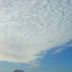 Low angle view of cloudy sky