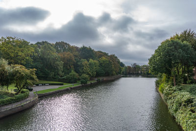 Scenic view of river against sky