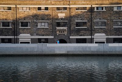 Reflection of building in lake