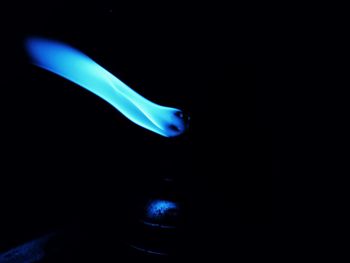 Blue swimming in the dark