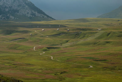 Scenic view of landscape against sky