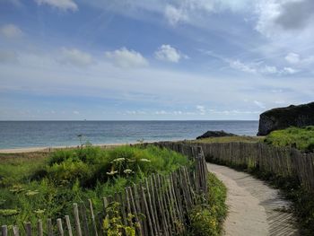 Scenic view of sea against sky