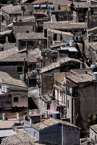 Abandoned houses in city