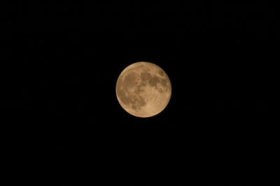 Low angle view of moon in sky