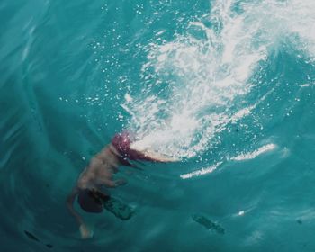 Swimming pool in sea