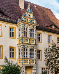 Idyllic and charming city view in rothenburg ob der tauber, bavaria, germany