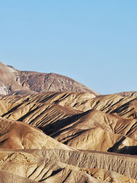 Scenic view of landscape against clear sky