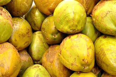 Full frame shot of fruits for sale in market