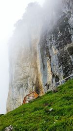 Aerial view of agricultural landscape
