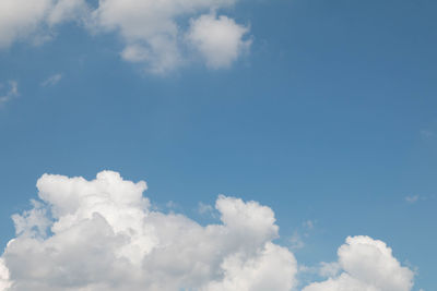 Low angle view of clouds in sky