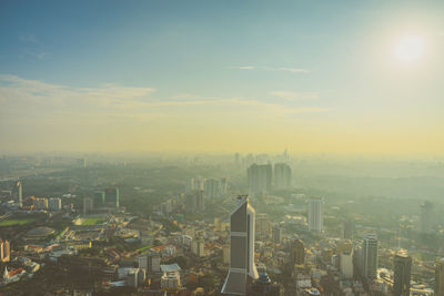 Aerial view of city