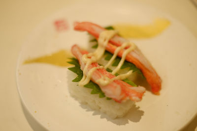 Close-up of salad in plate