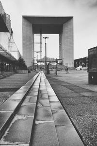 View of railroad station platform