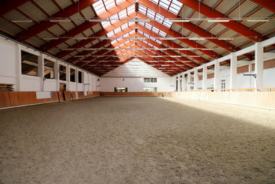 Interior of empty barn