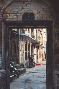 Interior of abandoned building