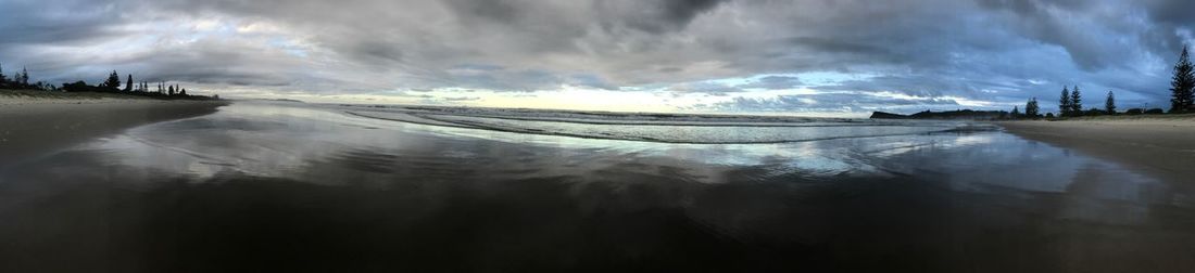 Panoramic view of sea against sky