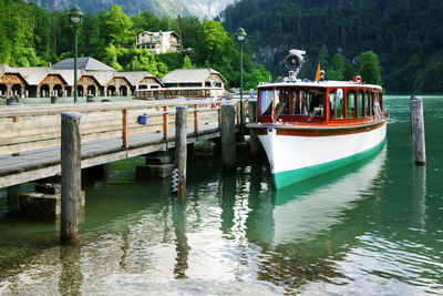 View of bridge over river