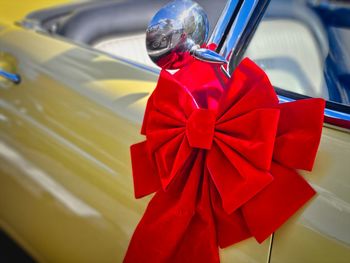 Close-up of red umbrella