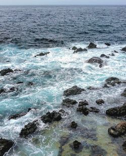 Close-up of wave in sea