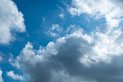 Low angle view of clouds in sky