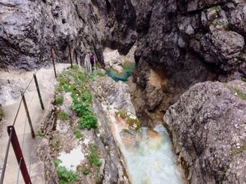 Scenic view of waterfall