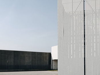 Low angle view of building against clear sky