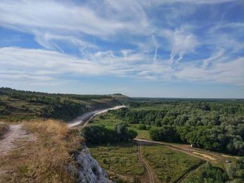 Scenic view of landscape against sky