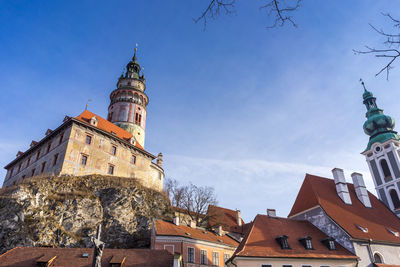 Cesky krumlov castle against sky