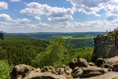 Scenic view of landscape against sky