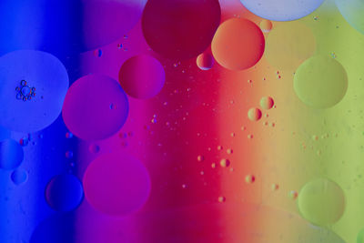 Full frame shot of multi colored balloons on water