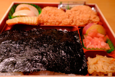 Close-up of food in plate