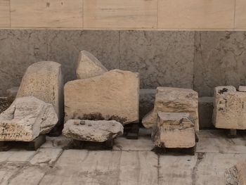 Close-up of abandoned building