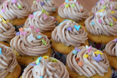 Close-up of cupcakes