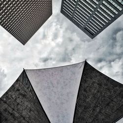 Low angle view of modern building against sky