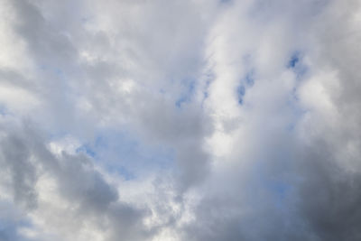 Low angle view of clouds in sky