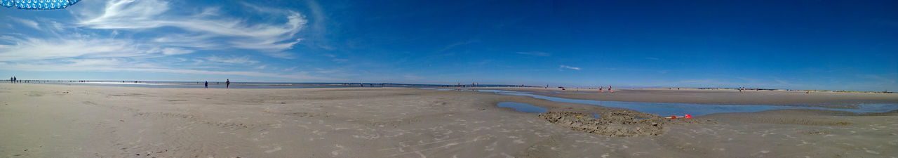 Panoramic view of beach against sky