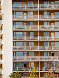 Exterior of apartment building