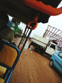 Cars parked in parking lot