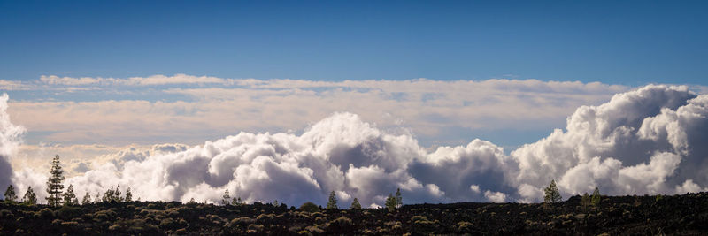 Panoramic view of landscape against sky