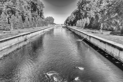 View of bridge over river