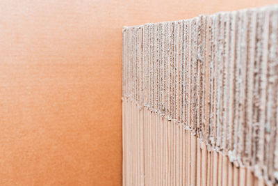 High angle view of books on table