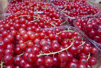 Full frame shot of red fruits