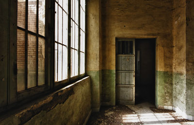 Interior of abandoned building