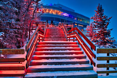 Low angle view of staircase