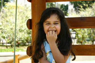 Portrait of smiling girl