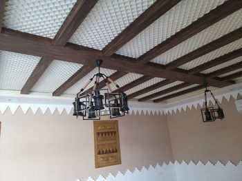 Low angle view of ceiling of building