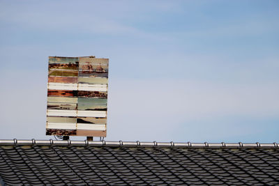 Low angle view of building against sky