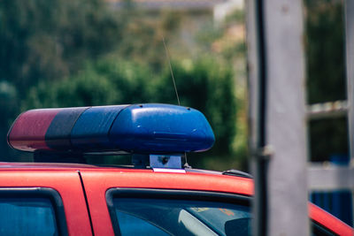 Close-up of vintage car