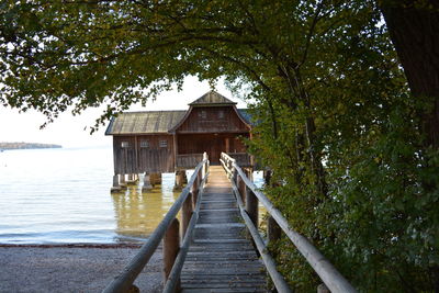 Pier over lake