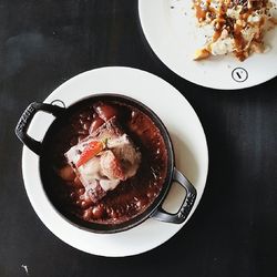 Close-up of served food